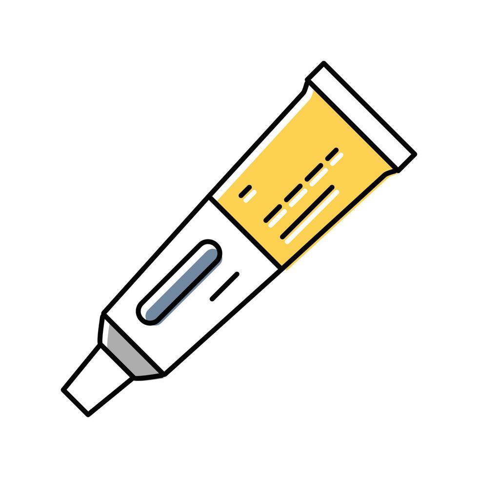 hydrocortisone ointment first aid color icon vector illustration