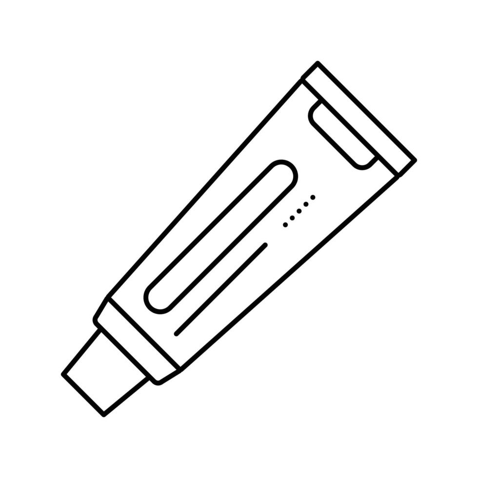 antibiotic ointment line icon vector illustration