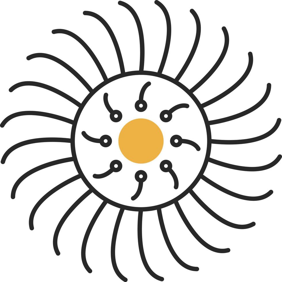 diseño de icono de vector de anémona