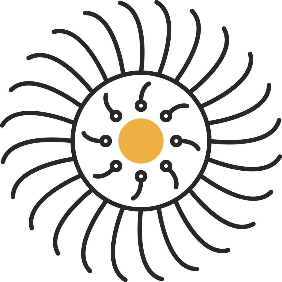 Anemone Vector Icon Design