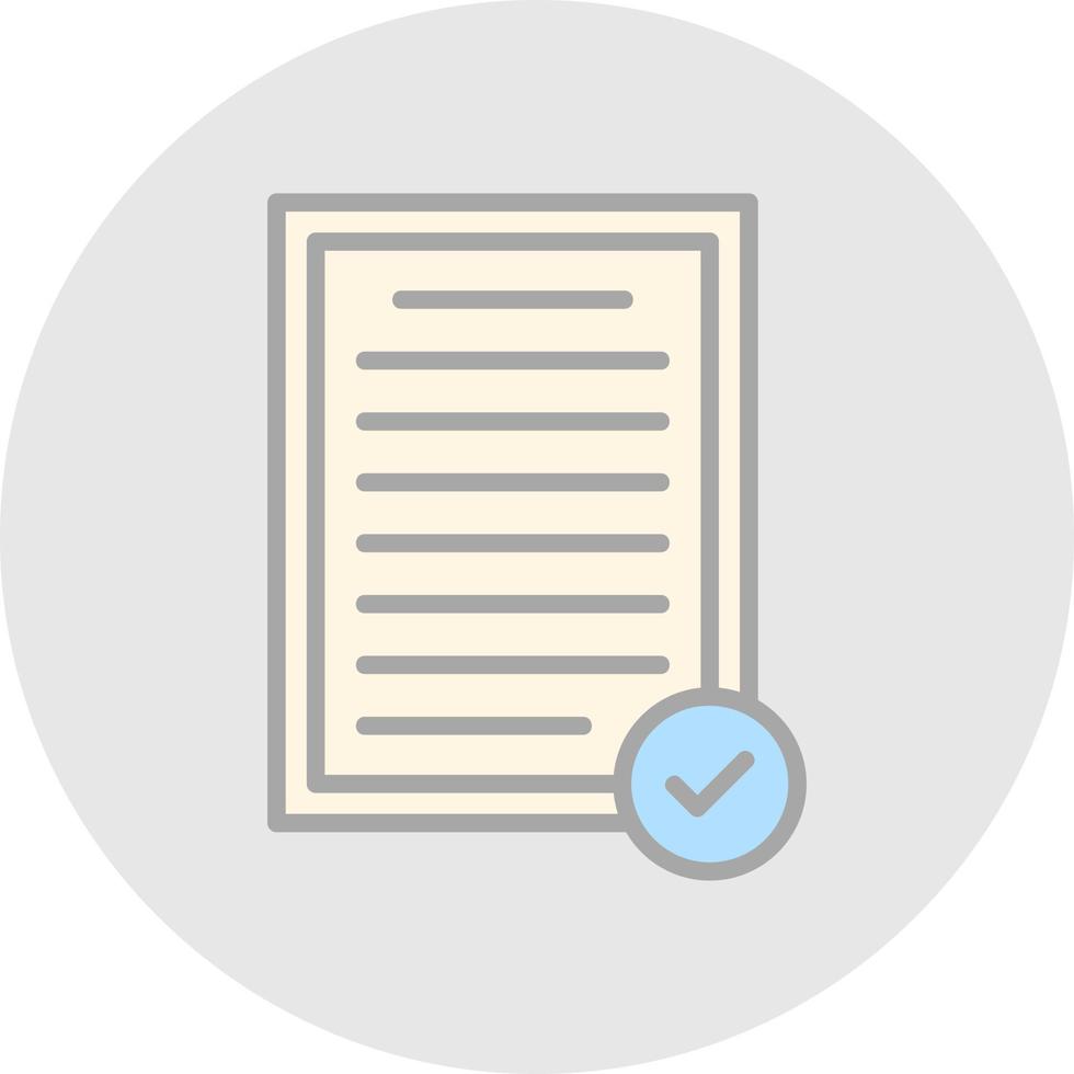 Checked Vector Icon Design
