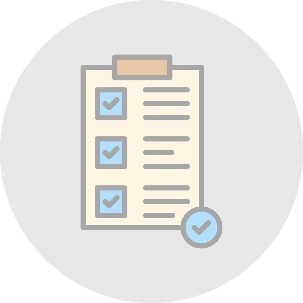 Completed Task Vector Icon Design