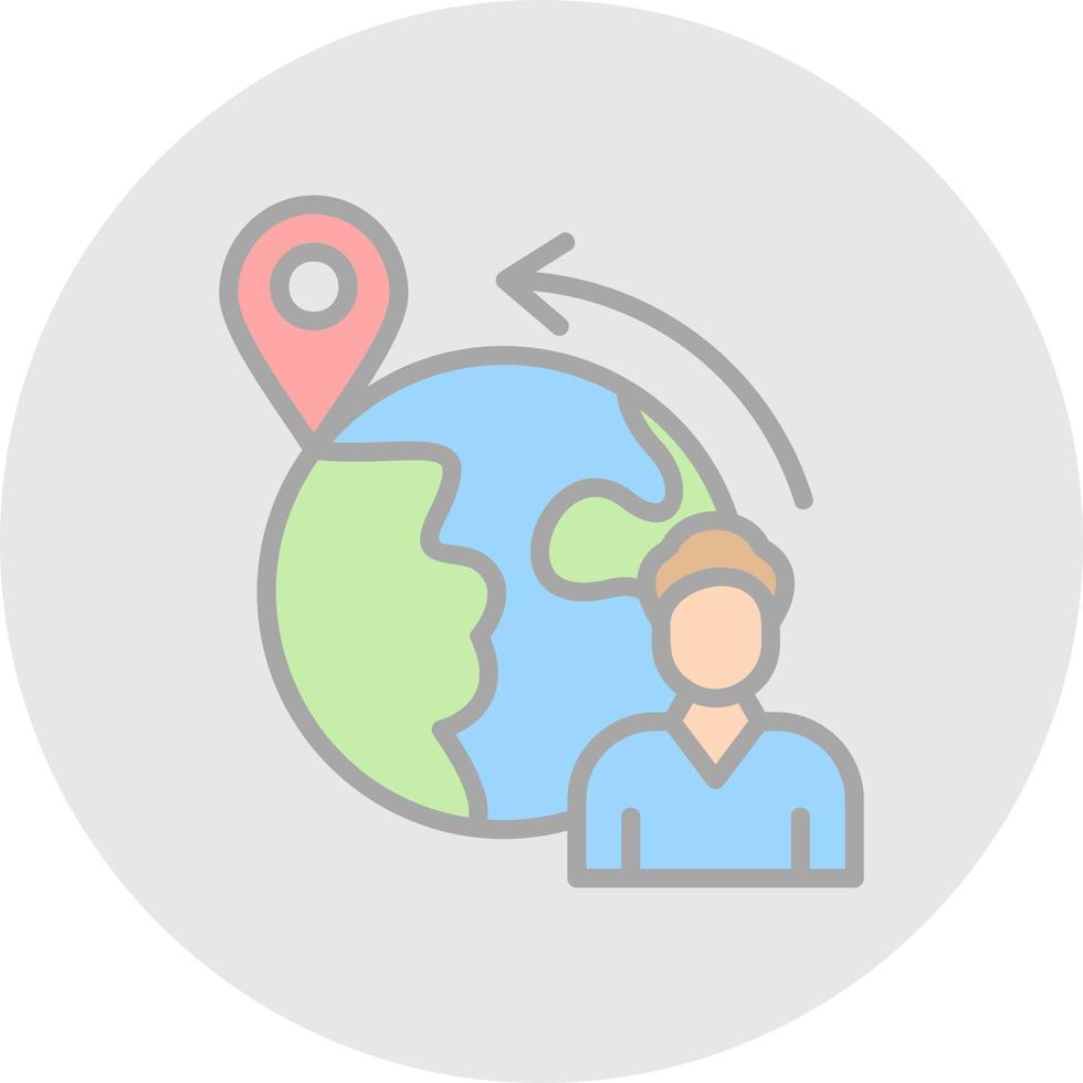 Migration Vector Icon Design