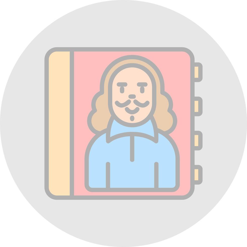 Biography Vector Icon Design