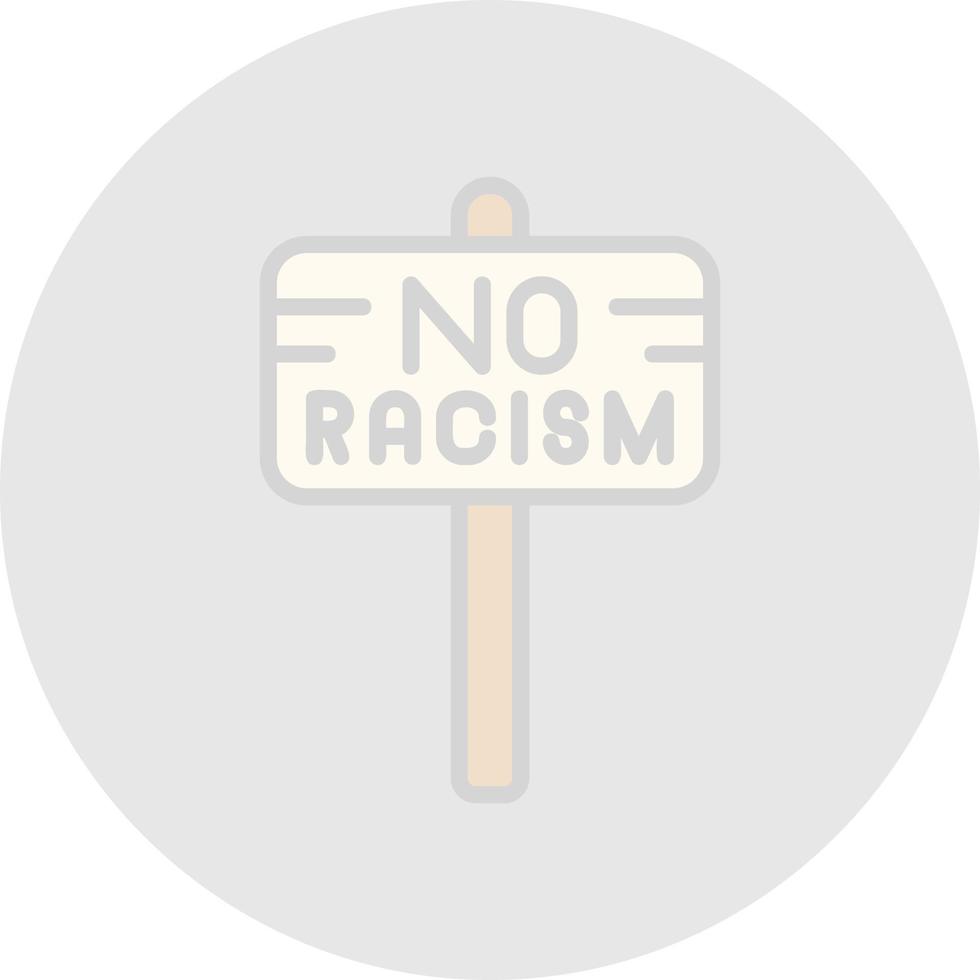 No Racism Vector Icon Design