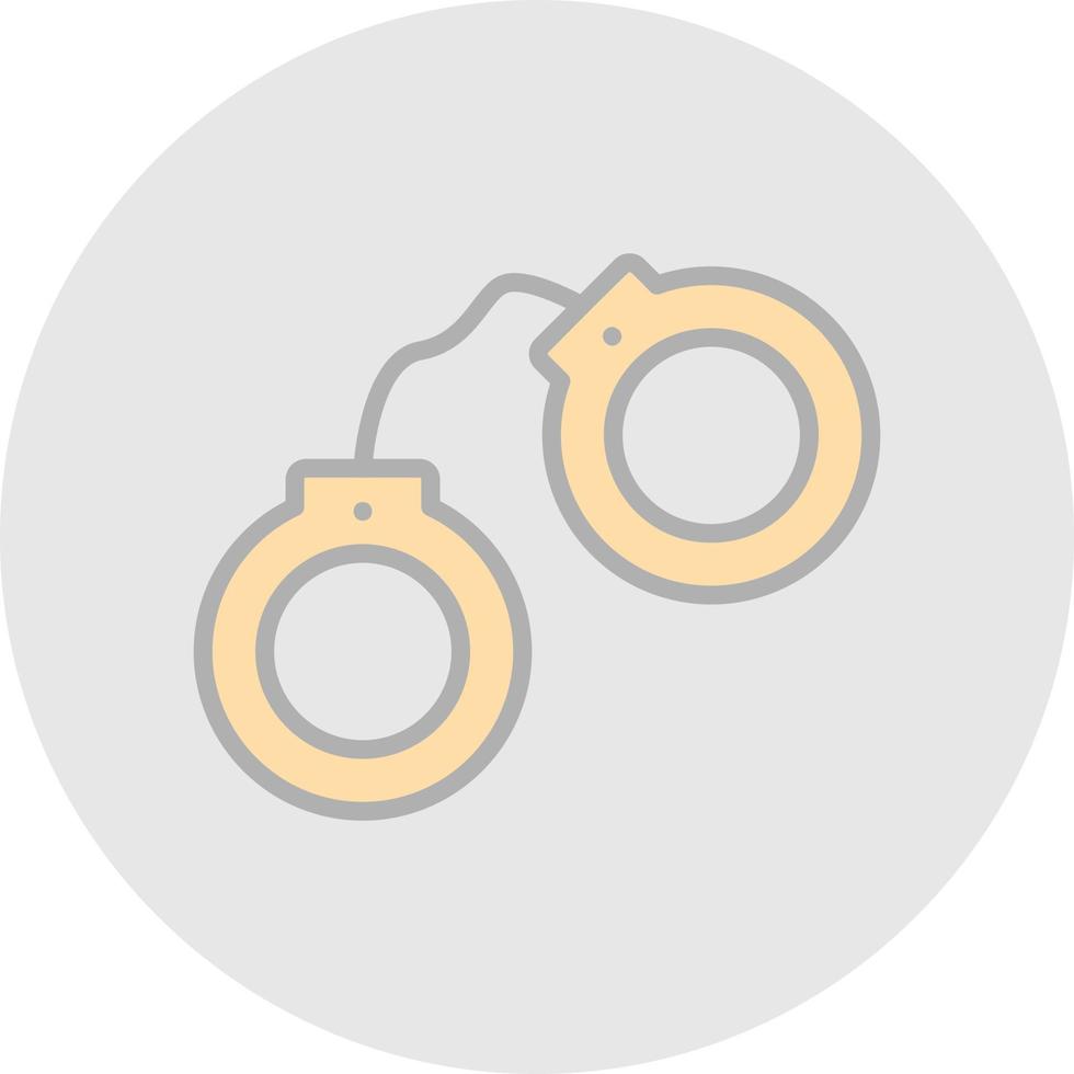 Handcuffs Vector Icon Design