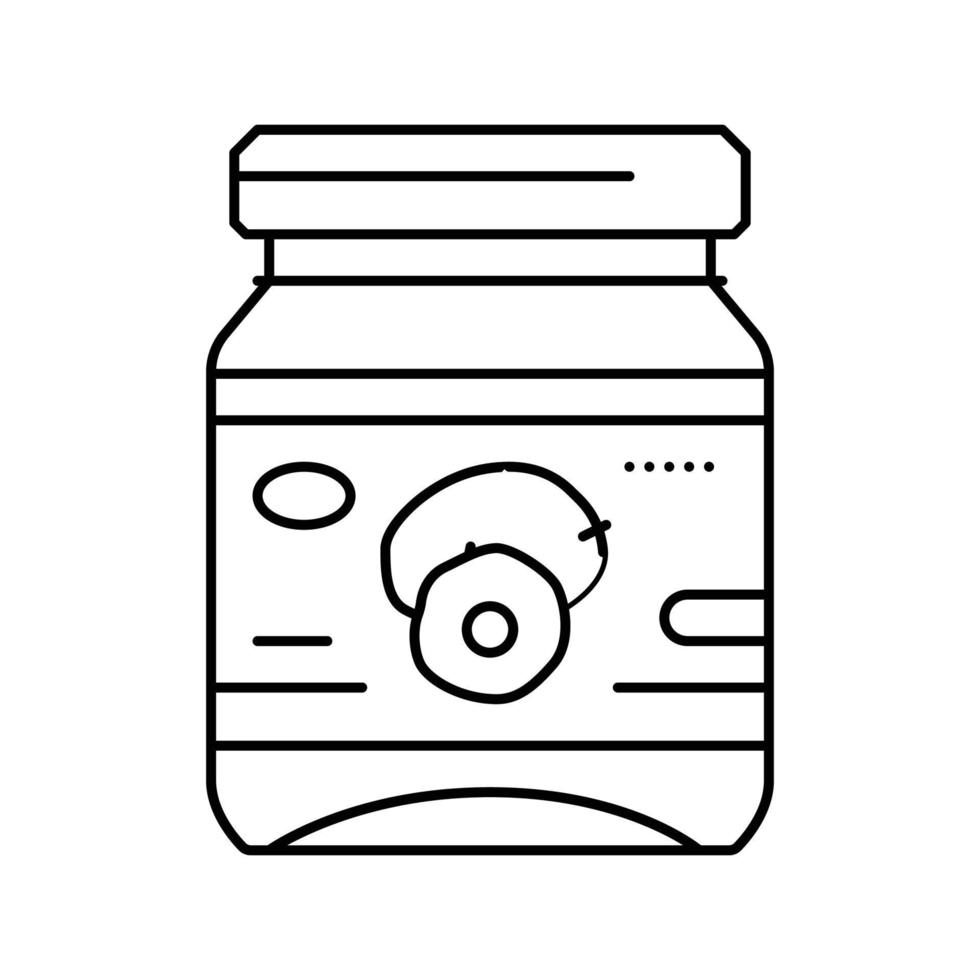 cooking palm oil line icon vector illustration