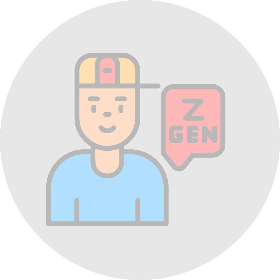 Generation Z Vector Icon Design