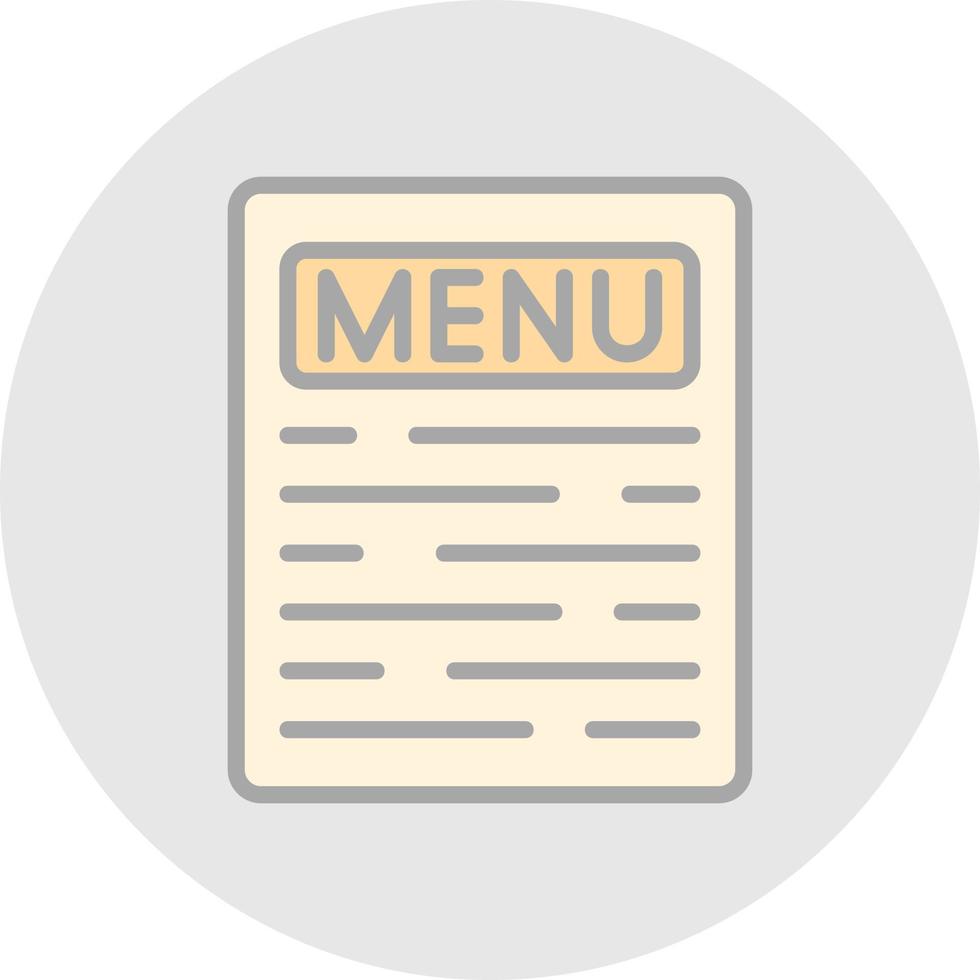 Menu Vector Icon Design