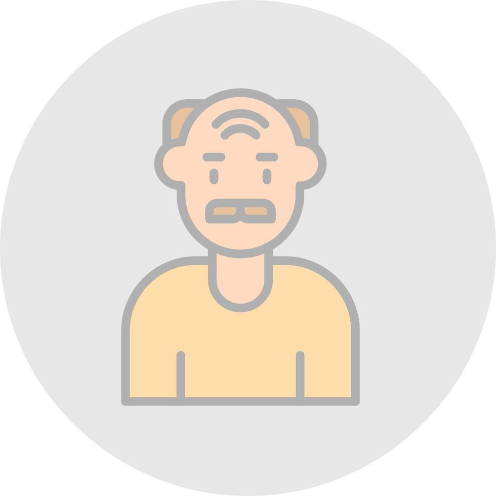 Elderly Vector Icon Design