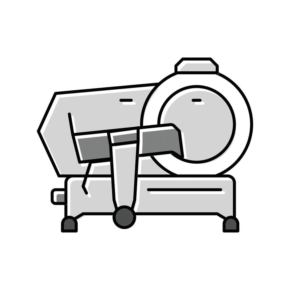 meat slicer color icon vector illustration