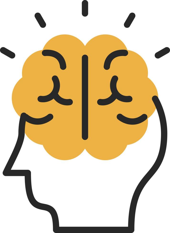 diseño de icono de vector de control mental