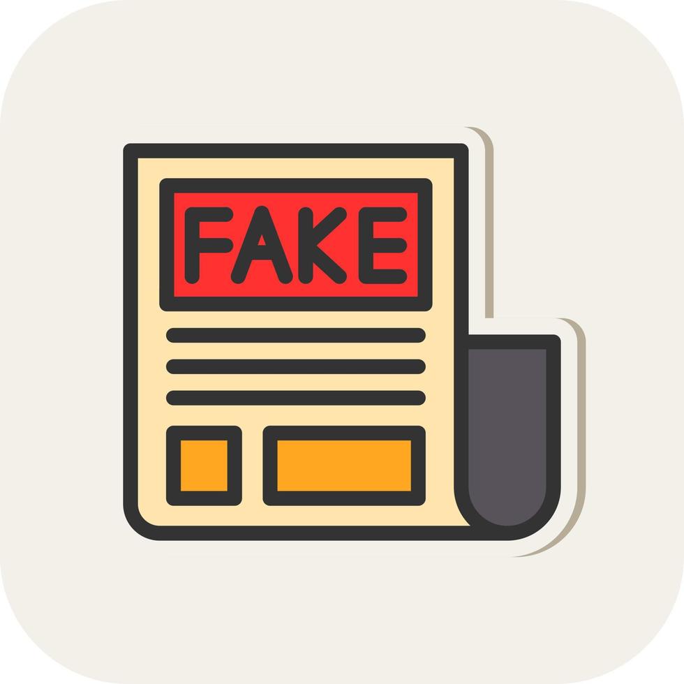 Fake News Vector Icon Design