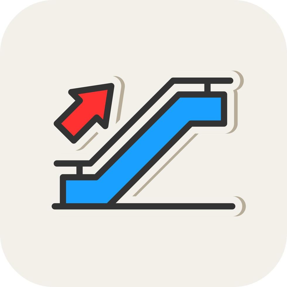 Escalator Vector Icon Design