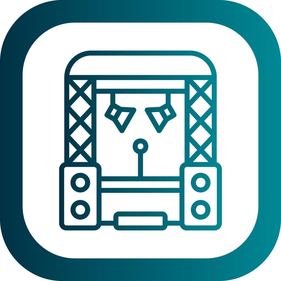 Stage Vector Icon Design