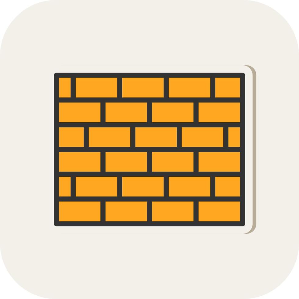 Brickwall Vector Icon Design
