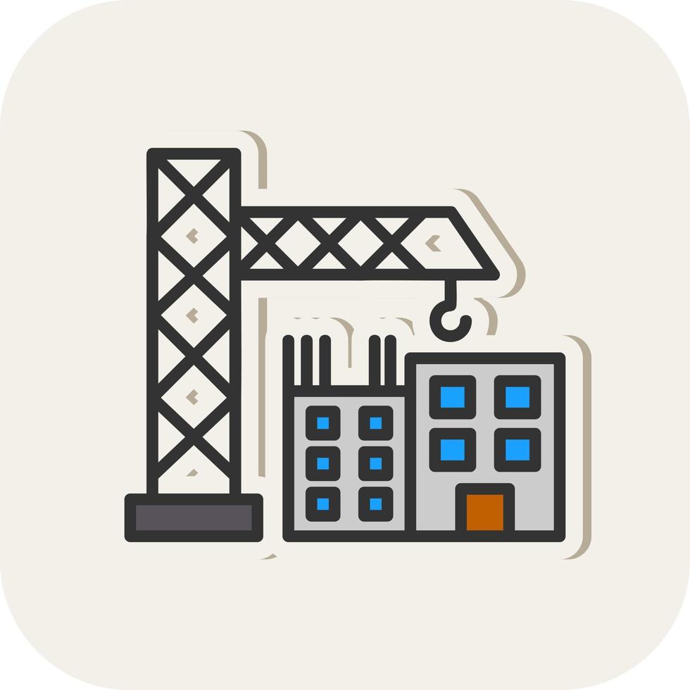 Construction Site Vector Icon Design