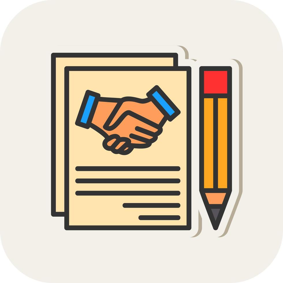 Agreement Vector Icon Design