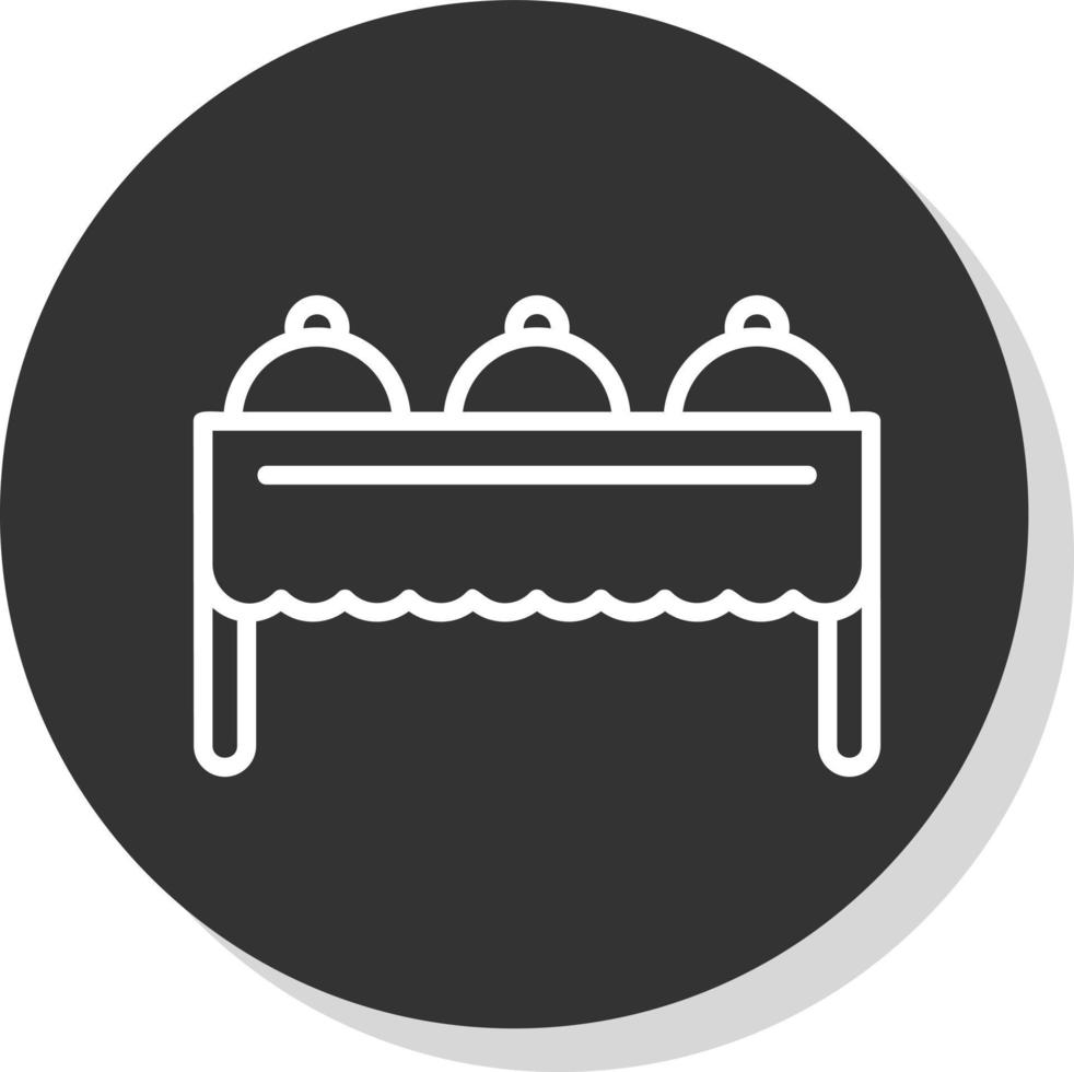 diseño de icono de vector de buffet