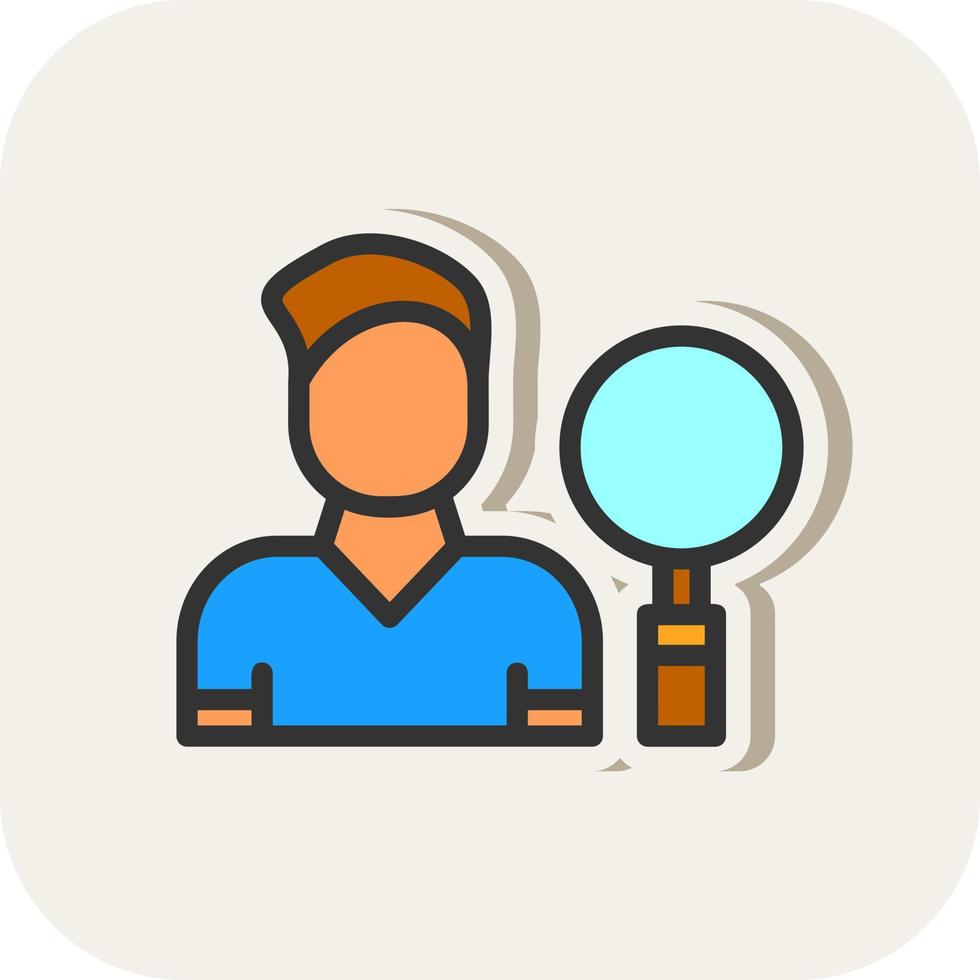 Searcher Vector Icon Design