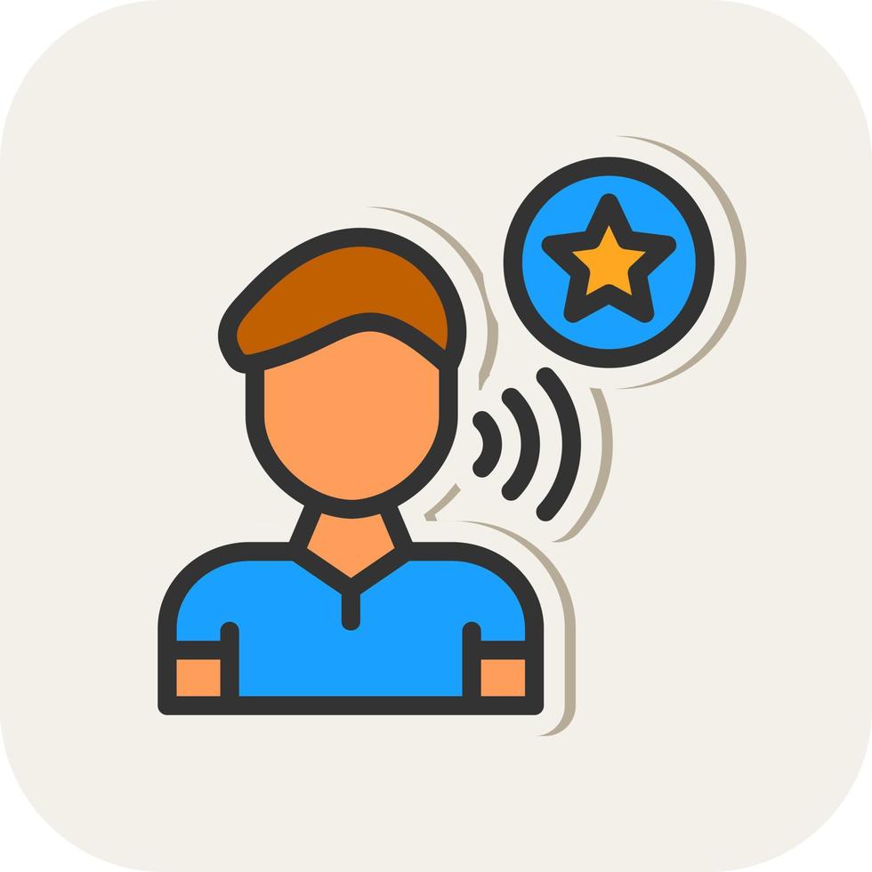 Influencer Vector Icon Design