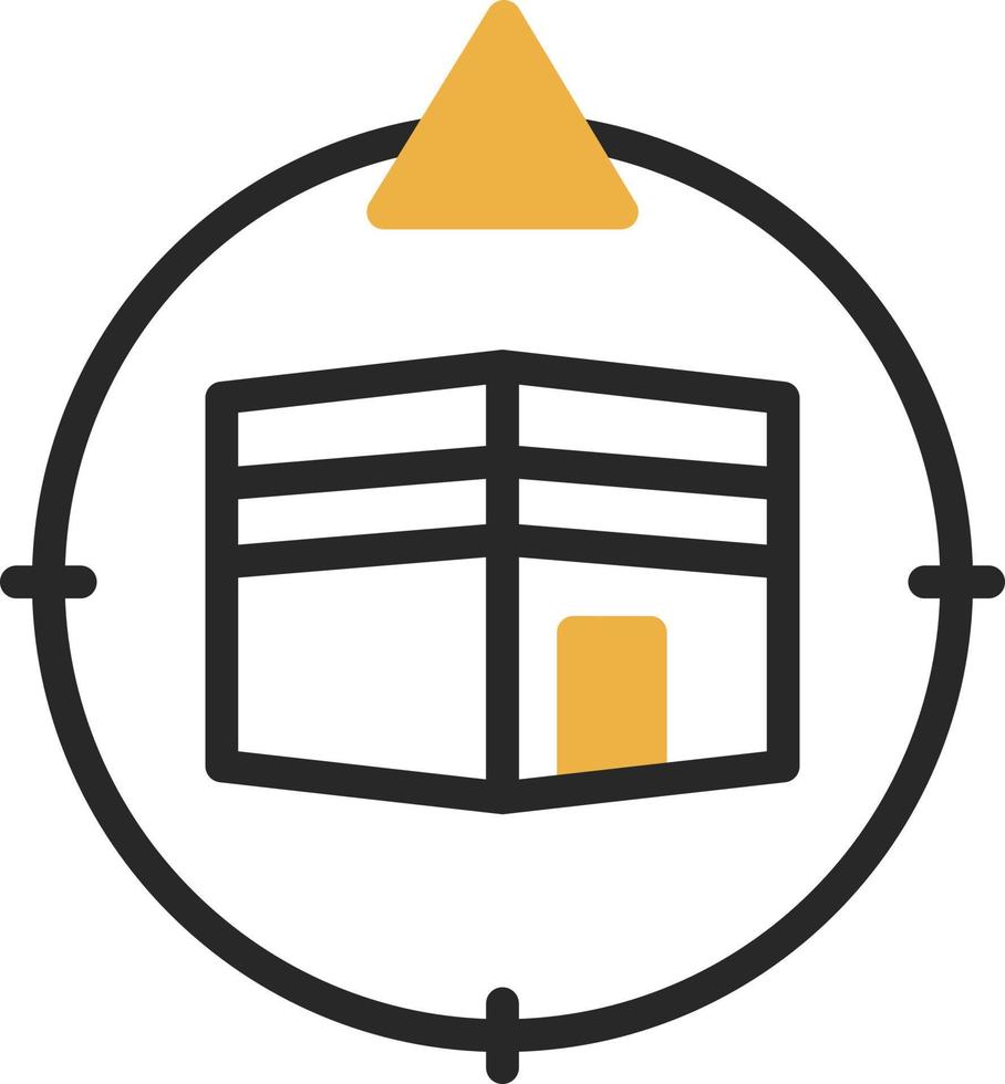 Qibla Direction Vector Icon Design