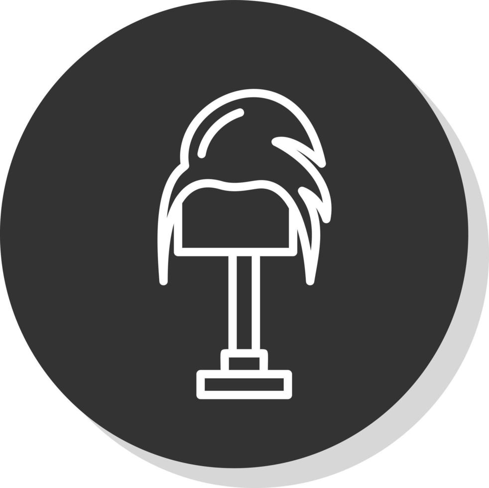 Wig Vector Icon Design