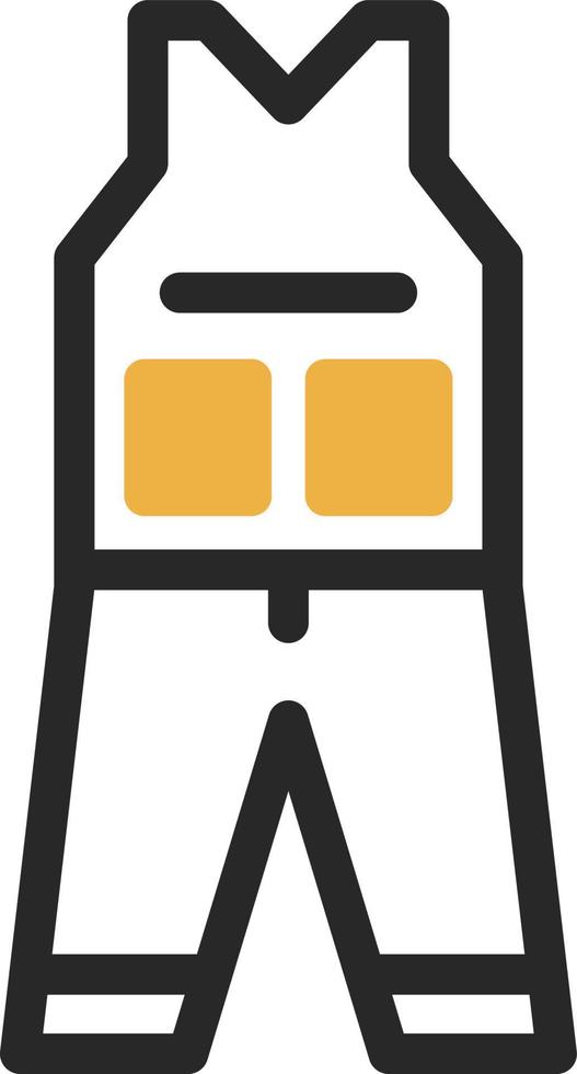 Coverall Clothes Vector Icon Design