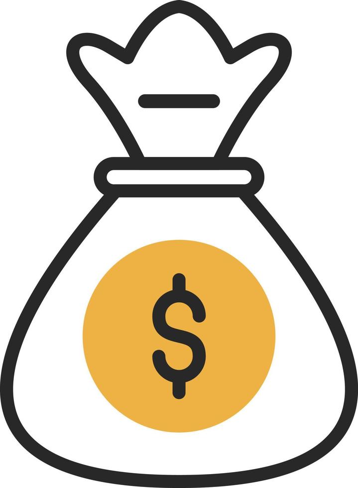 Money Bag Vector Icon Design