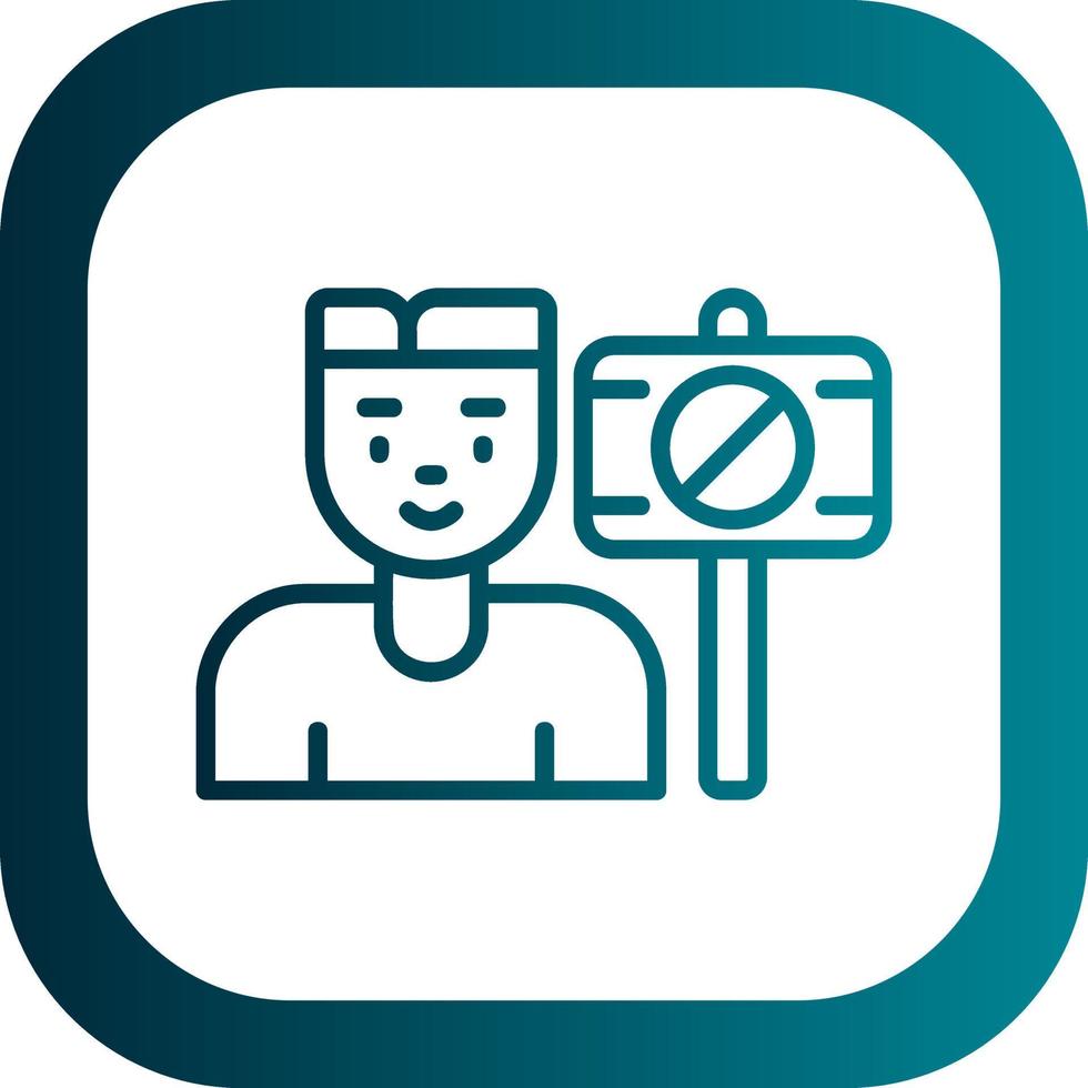 Protester Vector Icon Design