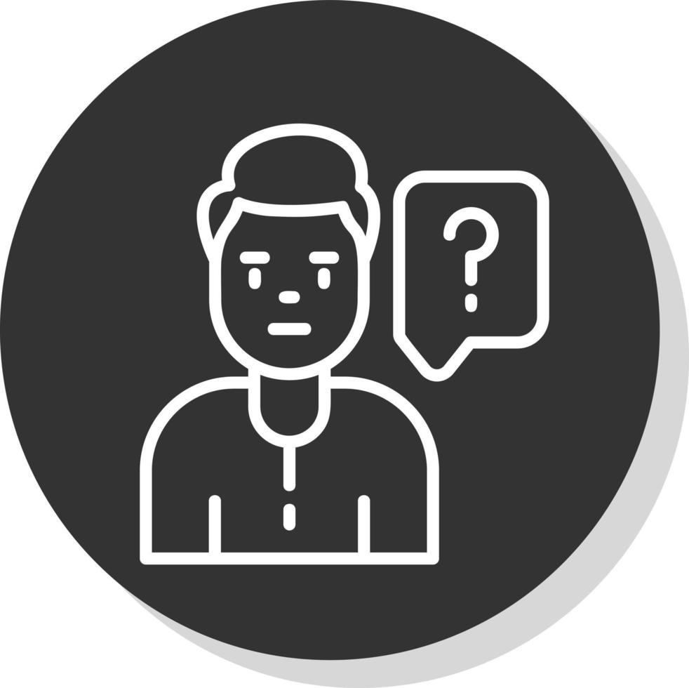 Doubt Vector Icon Design