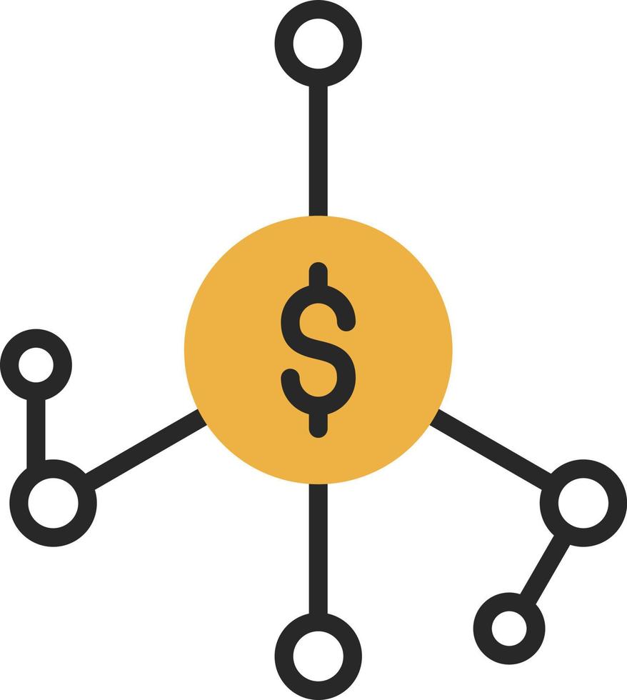 Money Network Vector Icon Design
