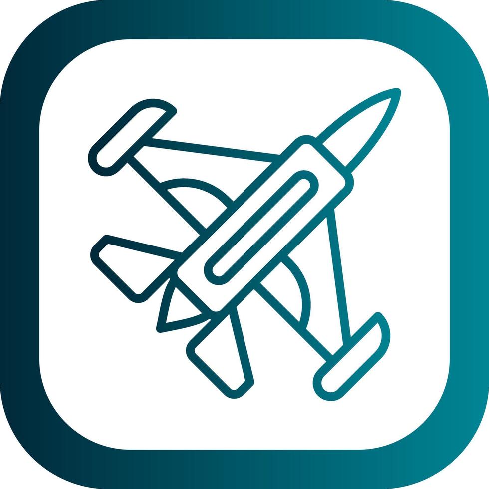 Jet Plane Vector Icon Design