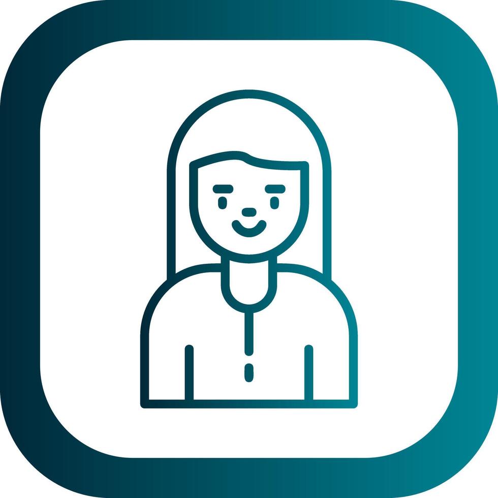 Girl Vector Icon Design