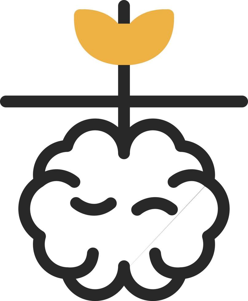 diseño de icono de vector de crecimiento mental