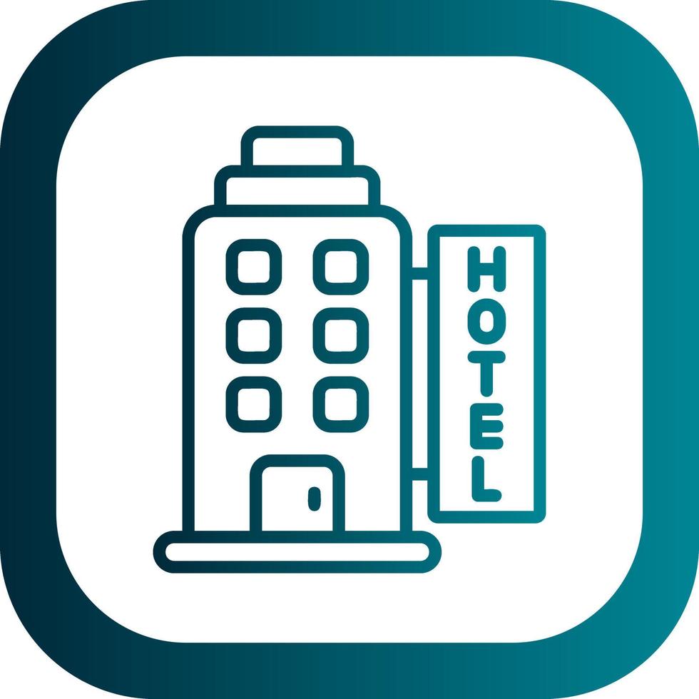 diseño de icono de vector de hotel