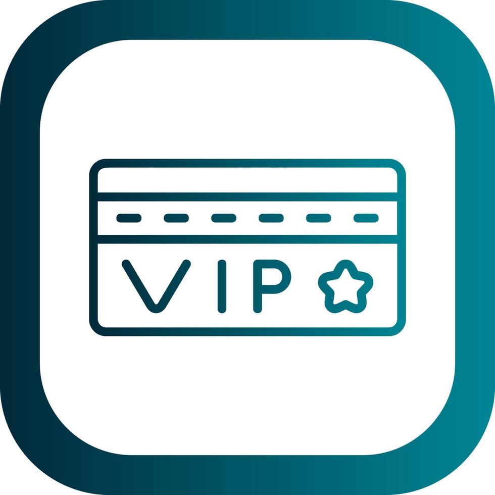 Vip Card Vector Icon Design