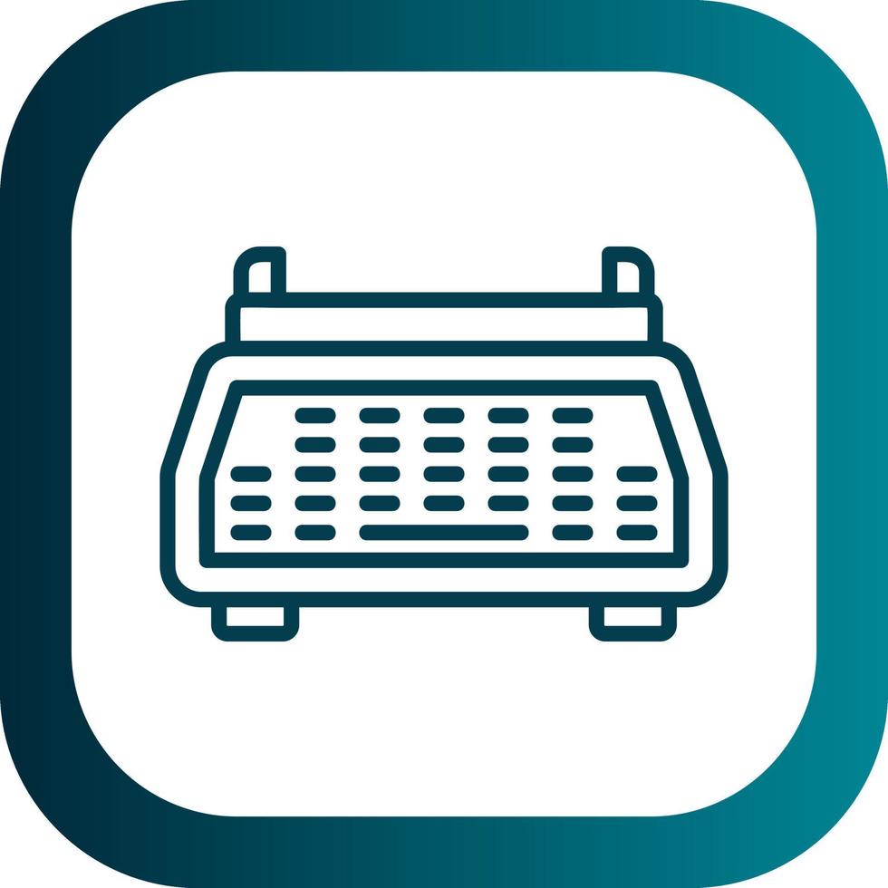 Typewriter Vector Icon Design