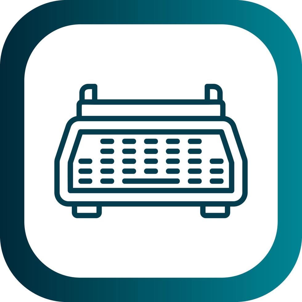 Typewriter Vector Icon Design