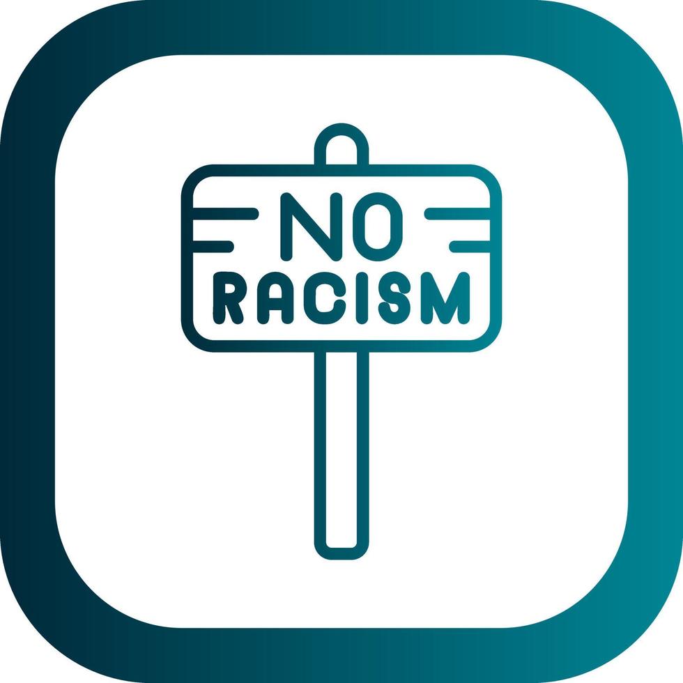 No Racism Vector Icon Design