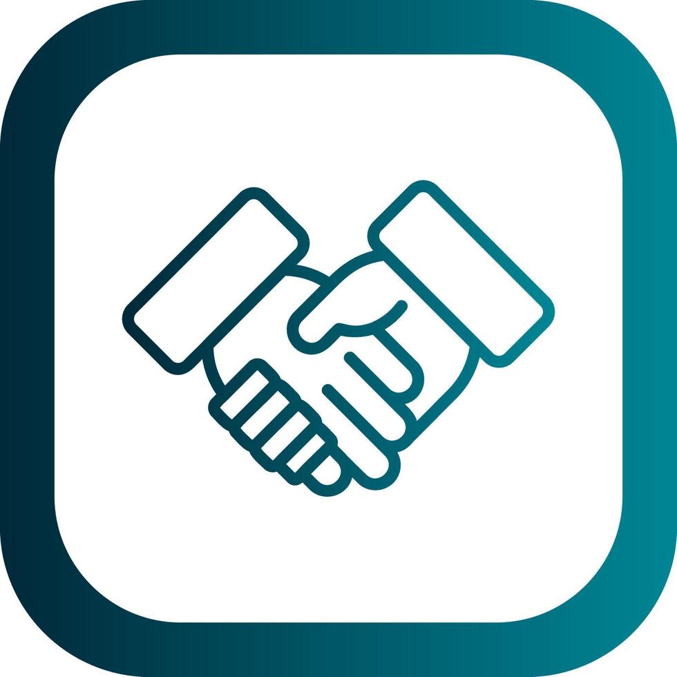 Shaking Hands Vector Icon Design