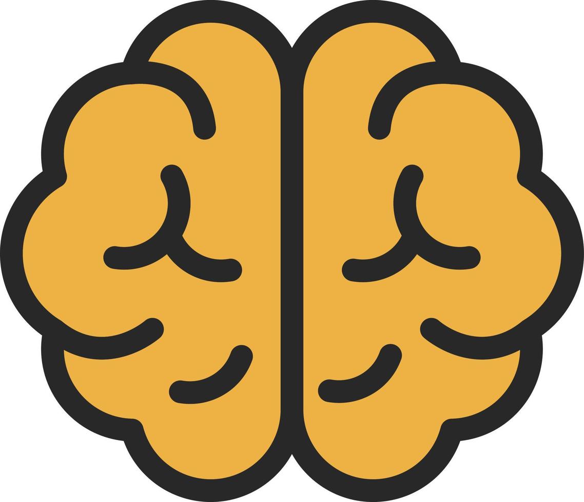 diseño de icono de vector de cerebro