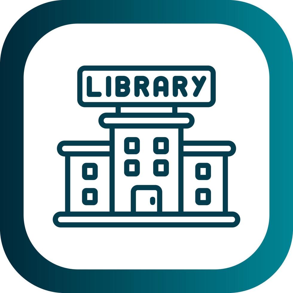 diseño de icono de vector de biblioteca