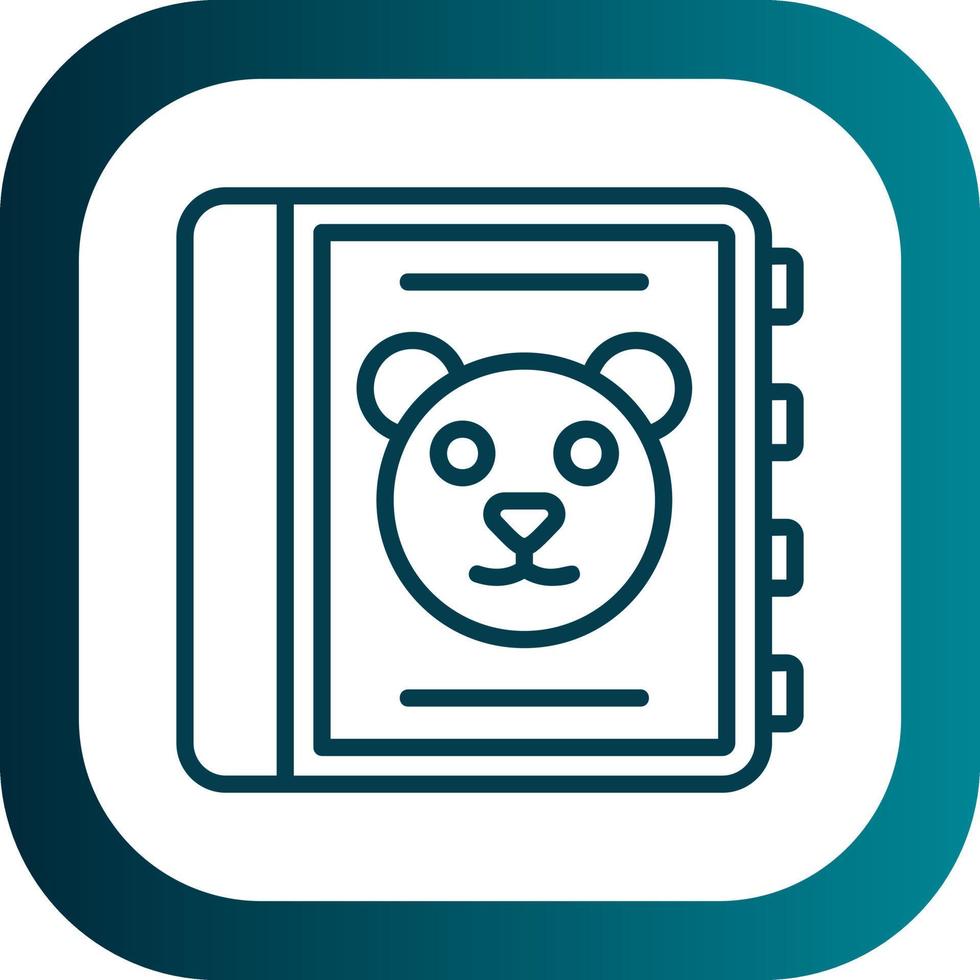 Childrens Book Vector Icon Design