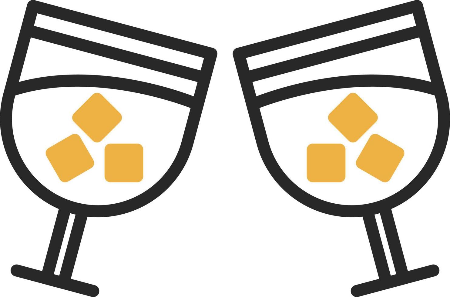 Drink Glasses Vector Icon Design