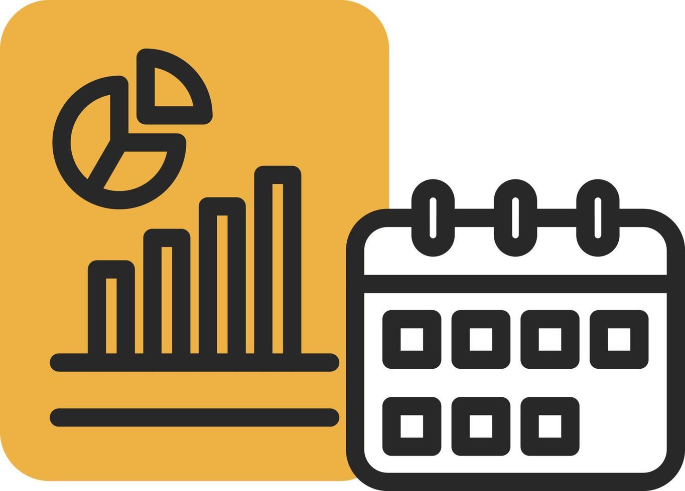 Yearly Report Vector Icon Design