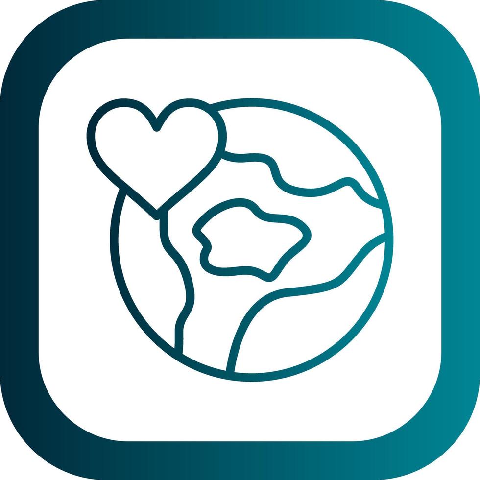 Save The World Vector Icon Design