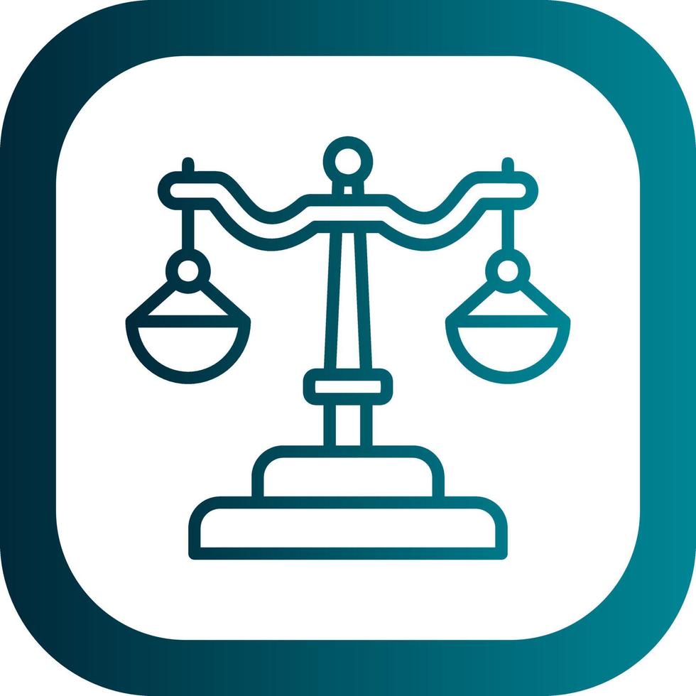 Justice Scale Vector Icon Design