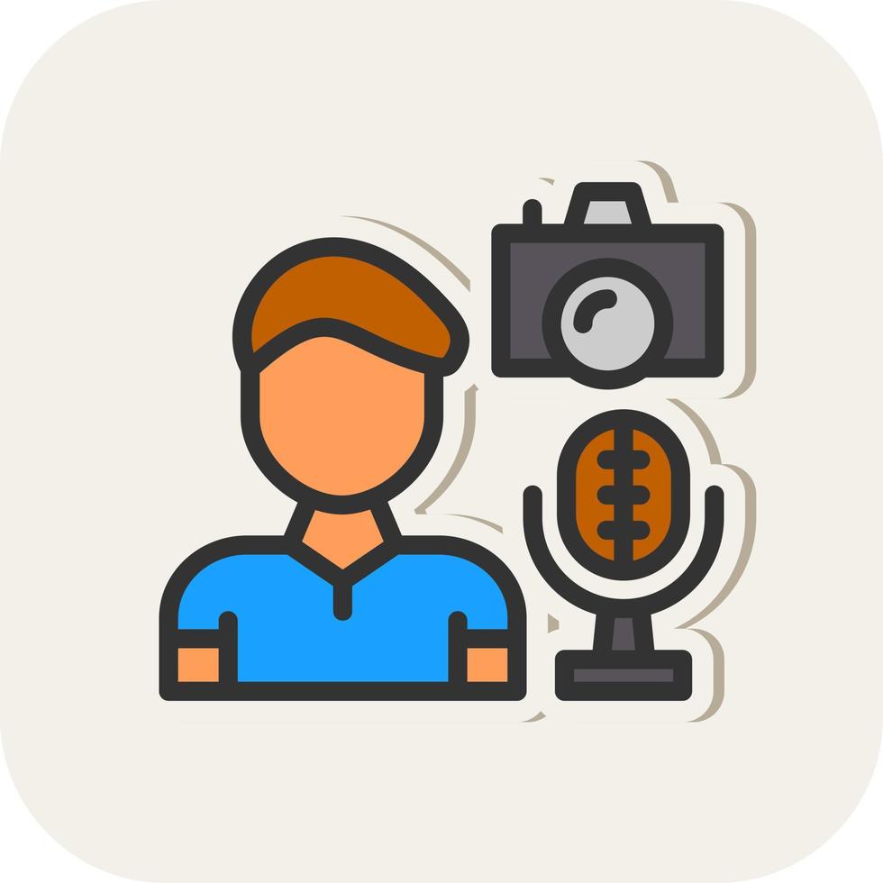 Vlog Vector Icon Design