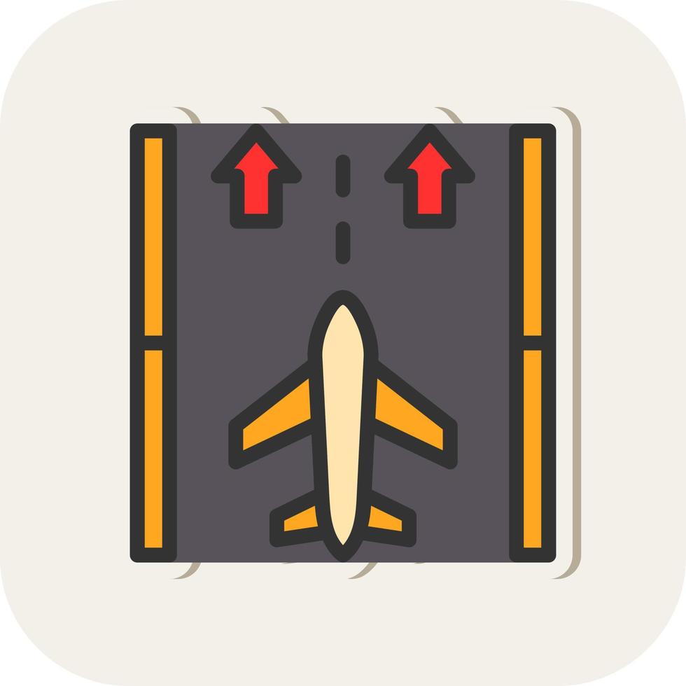 Runway Vector Icon Design